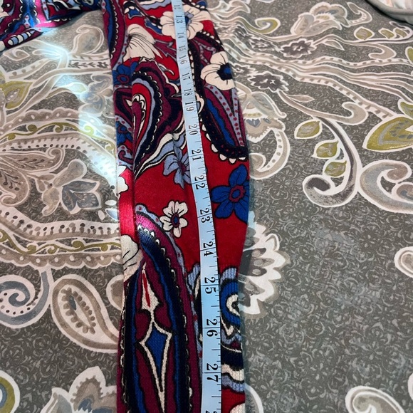 TALBOTS Lightweight Merino Wool Sweater women’s Floral Paisley Bloom Large - Picture 7 of 8